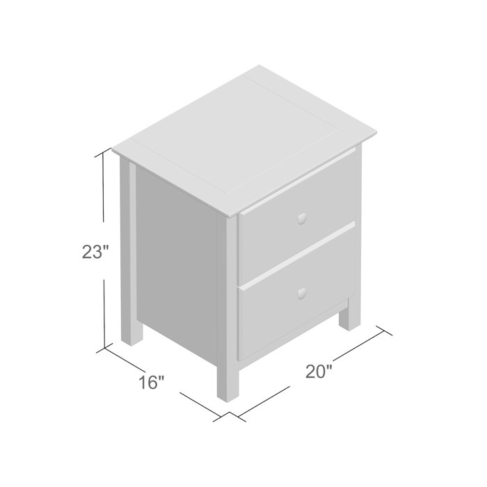 Grain Wood Furniture Shaker Solid Wood Nightstand & Reviews Wayfair